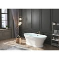 thumbnail image 3 of Kingston Brass VTOV673124 67-Inch Acrylic Oval Double Ended Pedestal Tub with Drain (No Faucet Drillings) in Glossy White, 3 of 10