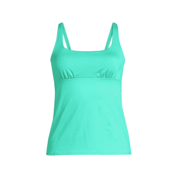 Lands' End Women's DCup Chlorine Resistant Square Neck Underwire
