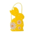 thumbnail image 1 of Suministros para la fiesta de la fiesta del de la Pascua con la bolsa de dulces reutilizables Cesta de conejo de Pascua para el cumpleaños de Amarillo, 1 of 8
