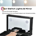 thumbnail image 3 of Byootique 4in1 Rolling Makeup Train Case LED Lighted Mirror Cosmetic Box Storage, 3 of 12