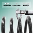 thumbnail image 6 of Gpower Bike Lock with Combination 4 ft Bicycle Lock Secure 4 Digit Resettable Cable Lock,Black, 6 of 7
