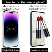 Fit For iPhone 16 [2-Pack BISEN] Mirror reflective Screen Protector, Anti-Scratch, Anti-Shock
