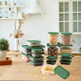 thumbnail image 6 of Basiess 17-Piece Food Storage Containers Set, Airtight Pantry Organizer for Dry Goods Snacks, Kitchen Canisters with Lids Green, 6 of 9