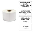 thumbnail image 3 of White Thermal Transfer Labels, 3 in Core 12 in OD, 11360 Count, 4 x 3 in, 3 of 6