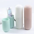 thumbnail image 5 of Shengshi Travel Toothbrush Case and Carrier,Portable Business Trips Wash Cup Holder Organizer for Trips and Daily Use Gray, 5 of 10