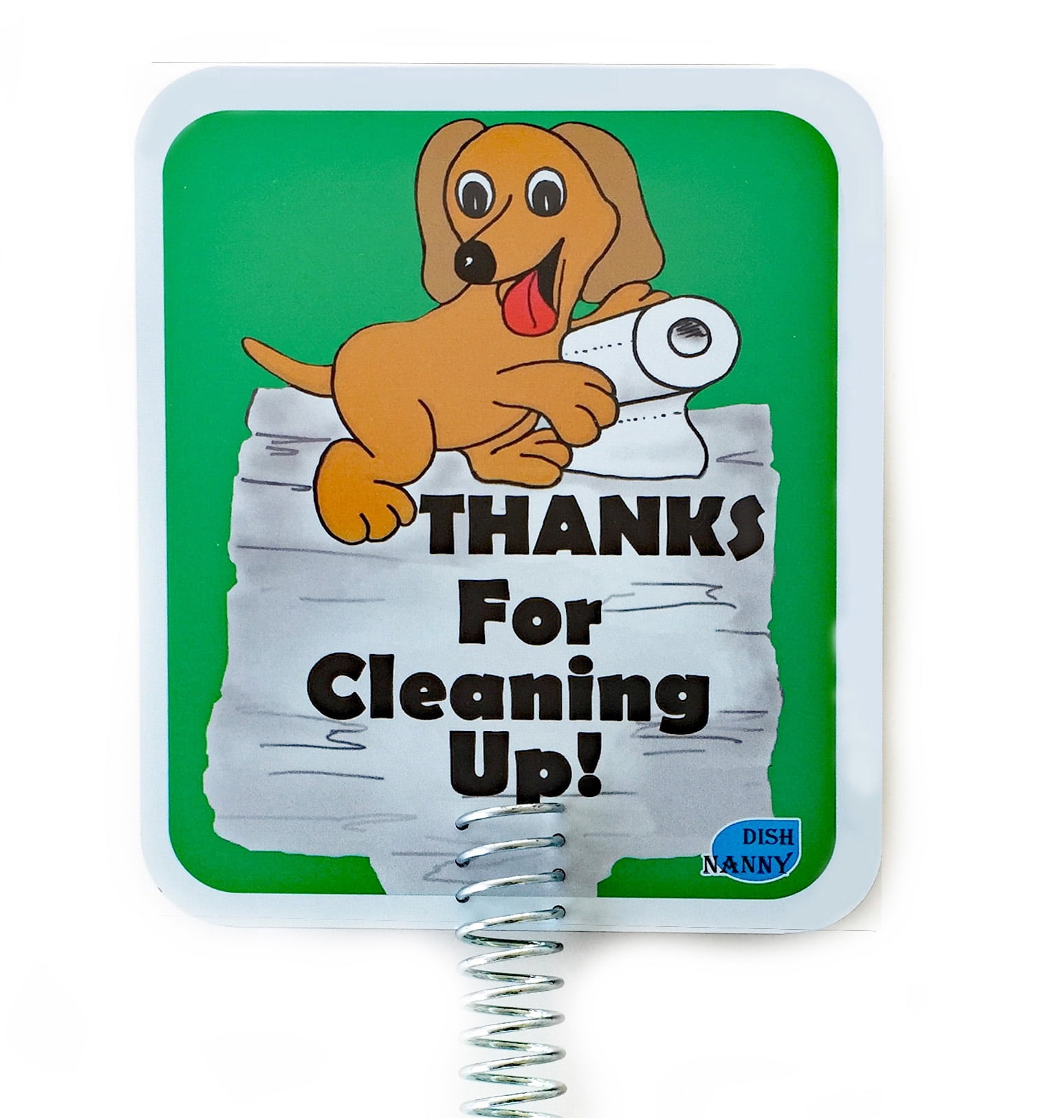 No Poop Dog Yard Sign Thanks Brown Dog