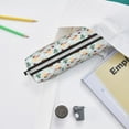 thumbnail image 6 of Yiaed Ragonfly And Ladybug Print Leather Pencil Case - Leather Pen Pencil Holder - Elegant & Practical Pencil Pouch for Work & Office, 6 of 7