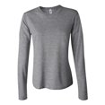 thumbnail image 1 of Bella Canvas Womens Jersey Long Sleeve Tee, M, Deep Heather, 1 of 4