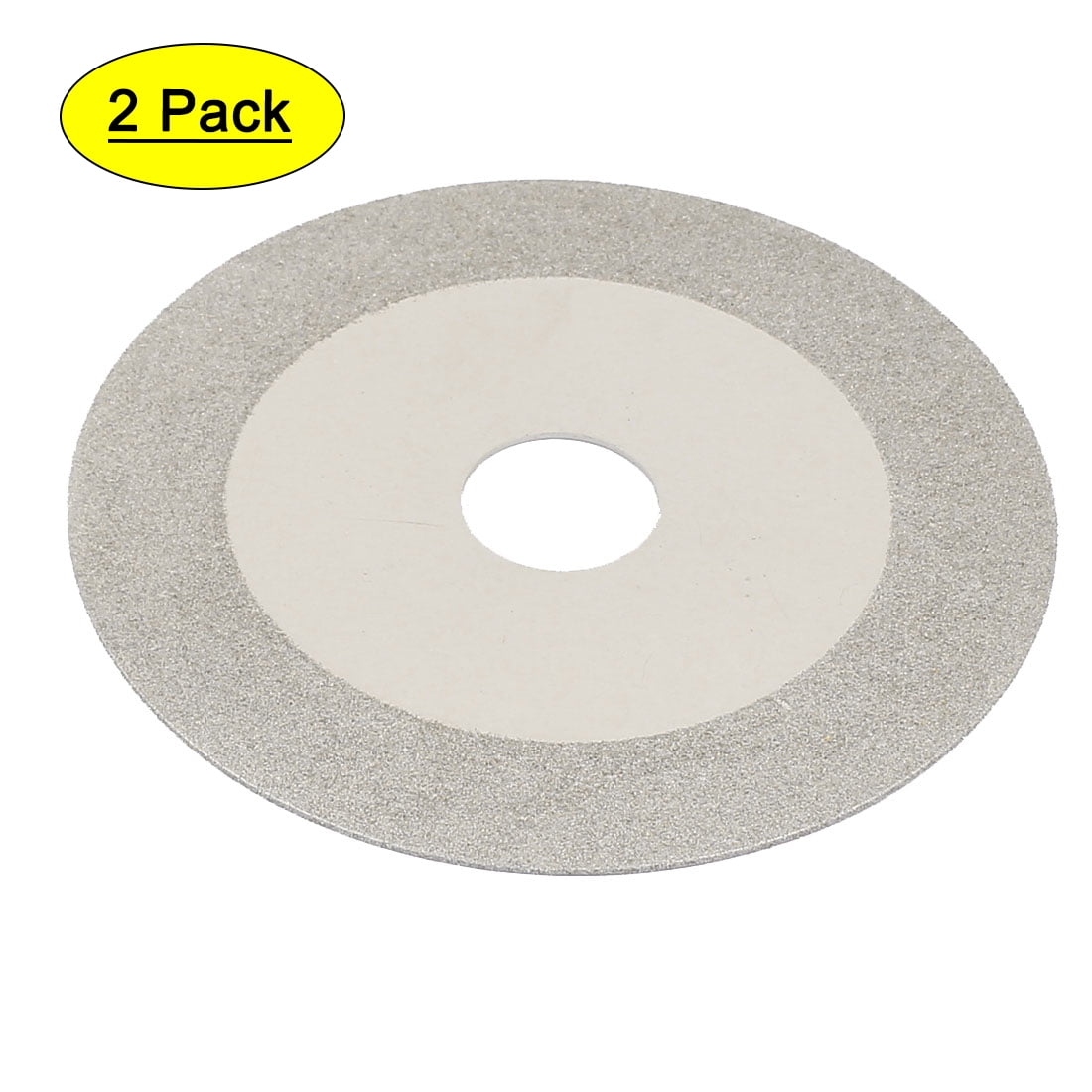 4" Diamond Cutting Wheels  Grinding Disc for Stone 120 Grits Silver Tone 2pcs 