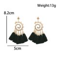thumbnail image 3 of onlyliua Oferta Por Tiempo Limitado Pendientes Largos con Borlas Bohemias Tejidos a Mano de Estilo Europeo y Moderno, 3 of 3