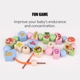 thumbnail image 4 of Práctico Rompecabezas Bead Clip Beads Niños Bebé Entrenamiento Concentración Chopsticks Juego De Cuerdas Iluminación Juguetes Educación Temprana Juguete De Reconocimiento De Color Noticed FN002158-00, 4 of 6