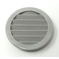 thumbnail image 3 of 4 Pack 3" Grey Round Plastic Louver Soffit Air Vent, 3 of 9