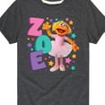 thumbnail image 3 of Sesame Street - Zoe - Toddler and Youth Short Sleeve Graphic T-Shirt, 3 of 5