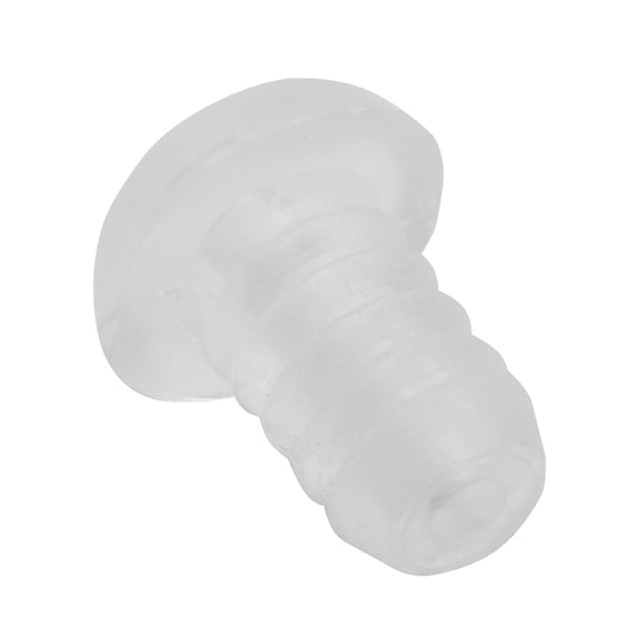 Rok Hardware Press In Soft Plastic Door Bumper, 5/16" (8mm) x 3/16" (5mm) x 1/8" (3mm), Clear, 50 Pieces