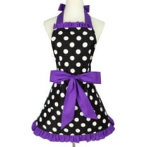 Aspire Retro Polka Dots Kitchen Apron For Women, Christmas Cooking Apron Waitress Cafe Working Apron