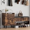 thumbnail image 5 of ZOPEND 50" Entryway Shoe Bench with Hidden Storage,Shoe Organizer Storage Bench with Shelf and Cabinet Entryway Bench for Bedroom Living Room and Hallway, 5 of 7
