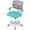 Green, variant on Costway Kids Mesh Armrests Height Adjustable 360-Degree Desk Chairs, Swive Purple