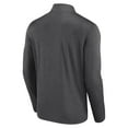 thumbnail image 3 of Men's Logo Athletic Heather Charcoal Vegas Golden Knights Head-to-Head Raglan Quarter-Zip Top, 3 of 3