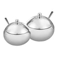 thumbnail image 4 of Riwcyla Stainless Steel Seasoning Pots Salt Box Sugar Bowel Condiment Caddy Container Holder with Spoon Lid for Catering Hosting Parties Kitchen, 4 of 6