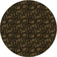 thumbnail image 1 of Ahgly Company Indoor Round Patterned Midnight Gray Area Rugs, 4' Round, 1 of 6