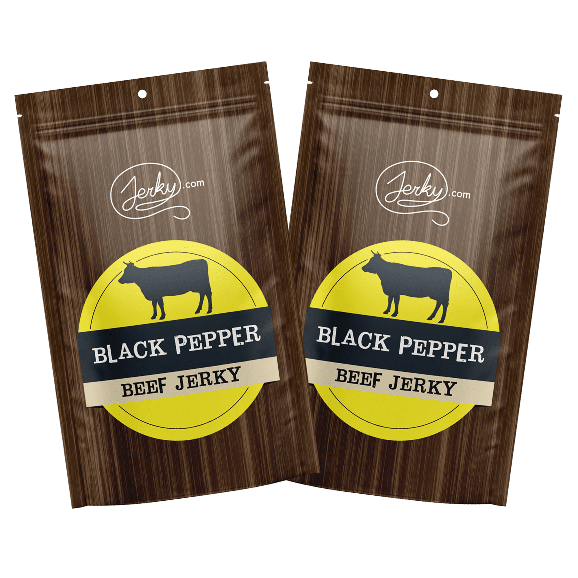 All Natural Black Pepper Beef Jerky - No Added Preservatives, No MSG or Nitrates - Bold & Peppery, 100% Lean Beef (1 Pound)