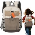 thumbnail image 2 of Outdoor Hiking Backpack, Lightweight Travel Daypack, Multipocket Casual Rucksack, Sport Camping Shoulder Backpack, Breathable Spliced Fabric Rucksack with Side Pockets, Adjustable Strap Carry Bag, 2 of 5