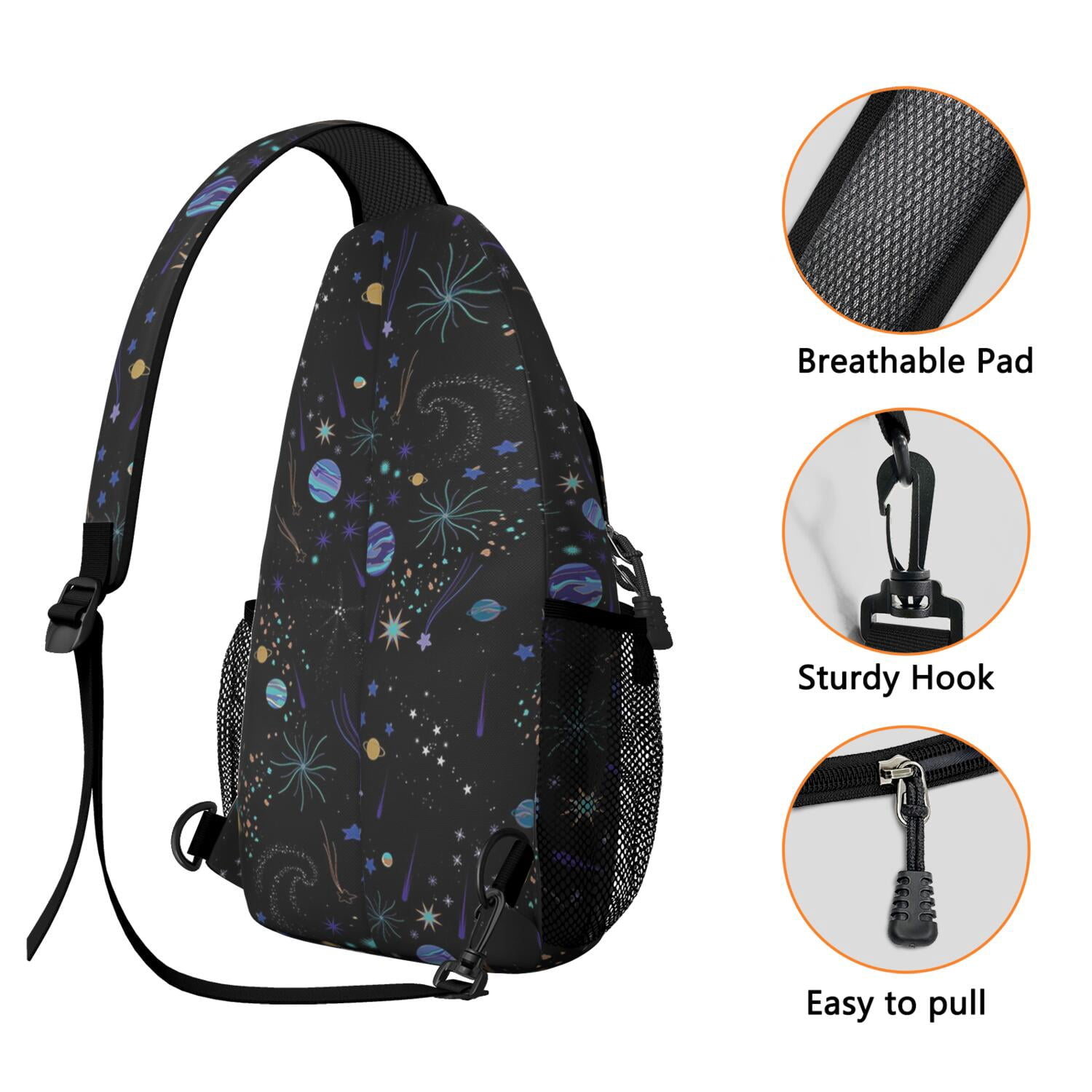Firefighter Themed Travel Daypack for Women Durable & Breathable Chest Bag Ideal for Commuting & Hiking