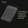 thumbnail image 3 of Uxcell Vertical ID Card Badge Holders with Resealable Zip 5.9"x4" 6Pcs, 3 of 5