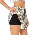 thumbnail image 3 of Lsque Snake And Moon Printed Women's Running Shorts with Liner Pockets,Elastic Quick Dry Workout Athletic Gym Yoga Shorts,Womens High Waist Shorts-Medium, 3 of 9
