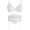 White, variant on Clearance Sale 2025 Intimates European And American Sexy Lingerie Lace Three Point Suit With Garter Belt Multi Piece Underwear Clearance Deals Overstock Items Clearance