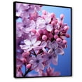 thumbnail image 2 of Designart "Tranquil Contemporary Lilac" Lilacs Floater Framed Canvas Wall Art, 2 of 5