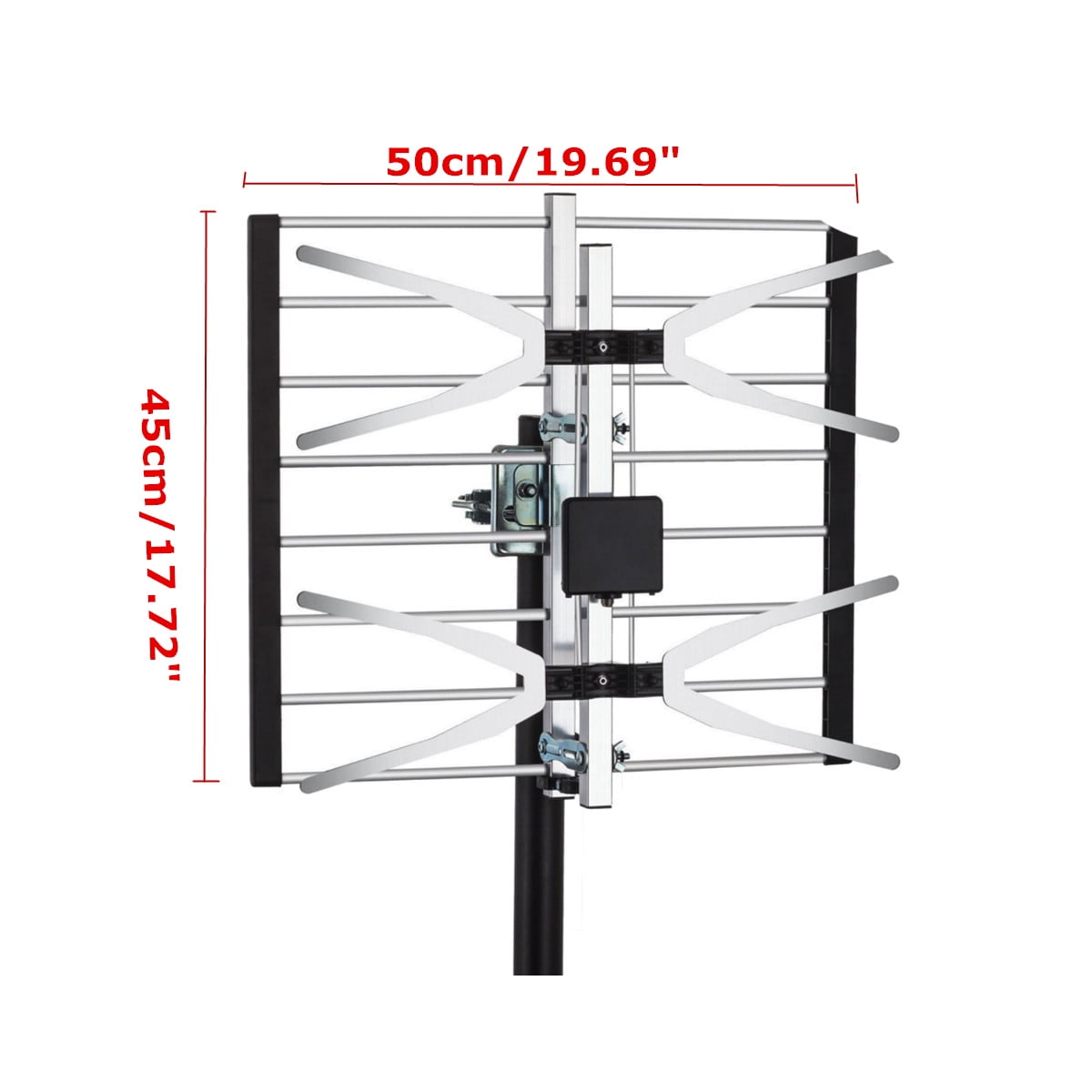 120 Miles Range Attic Digital Indoor Amplified TV Antenna Outdoor