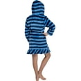 thumbnail image 3 of Harry Potter Girls' Ravenclaw Striped Ruffle Plush Fleece Robe (10/12), 3 of 4