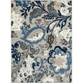 thumbnail image 1 of Central Oriental 1650.61.67EC 7 Pi 10 Po x 9 Pi 10 Po Fontana Pakuna Rectangle Zone Rug&44; Gris & Bleu, 1 of 1