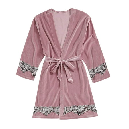 

Honeeladyy Savings New Women s Fashion Sexy Gold Velvet Nightgown Home Service Homewear Pajama