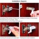 thumbnail image 4 of 8pcs Cabinet Hinge Led Sensor Light, For Kitchen Cupboard, Wardrobe,sensor Night Lights - Lightingwarm White hy, 4 of 5