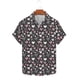 thumbnail image 2 of Ceisia Fashion Unisex Men Women Casual Short Sleeve Printed Turndown Collar Button Gift Shirt, 2 of 5