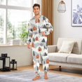 thumbnail image 6 of FORMRS Onesies Pajama for Adults Unisex Hoodie Winter Jumpsuit One Piece Sleepwear, Sizes S-2XL, Orange Cartoon Houses, 6 of 7