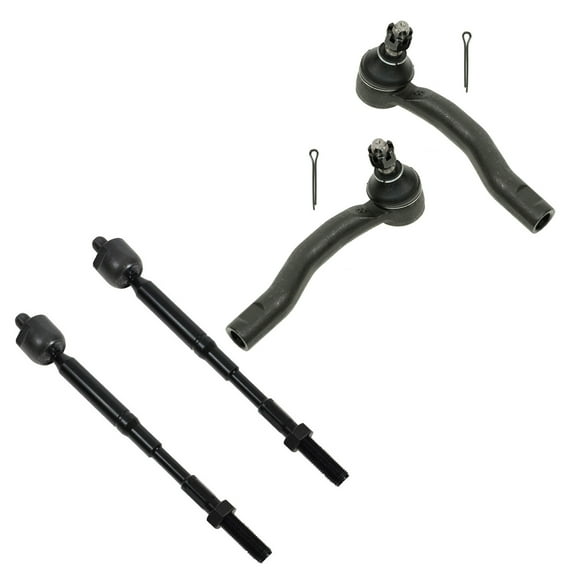 TRQ Front Tie Rod Set Fits Select 2003-2008 Toyota Corolla
