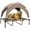 Coffee, variant on PawHut Elevated Dog Bed Cooling Dog Cot Bed w/ Canopy, for L Light Grey
