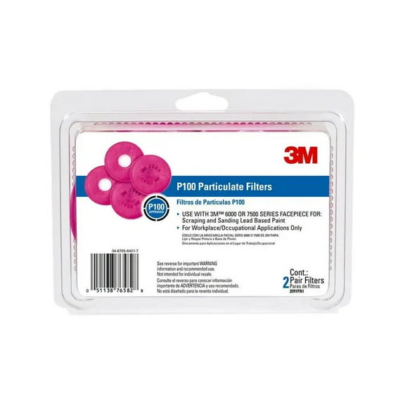 3M 2091PA1-A Particulate Respirator Filter Fits 3M FF400, 6000, and 7500 Series Face respirators