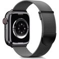 thumbnail image 1 of La correa es compatible con la correa Apple Watch de 42 mm, 44 mm y 45 mm (negra, excepto la correa), adecuada para mujeres y hombres. La correa de repuesto ajustable magnética doble para iWatch Serie, 1 of 5