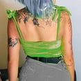thumbnail image 4 of Vest Tops Women Sexy Square Neck Crop Tops Velvet Crops Off Shoulder Solid Camisole Tank Wrap Spaghetti Straps Stretchy Vests Sleeveless Tank Top Going Out Crop Y2k Tops Streetwear, 4 of 7