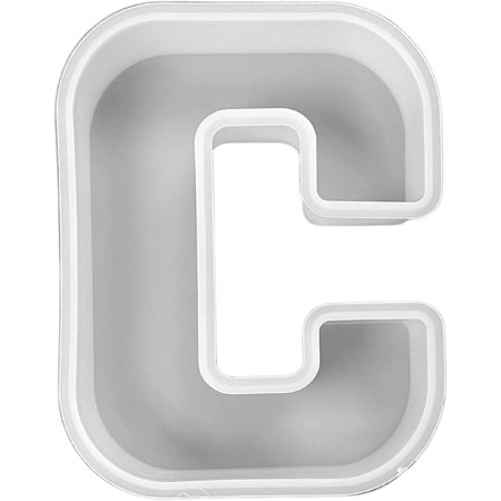 

Alphabet Big Letter 7 inch Giant LED Light Resin Molds Light Epoxy Freshie to Put on Wood Base Silicone Molds Resin Craft Making Alphabet Resin Mold for LED Display Base Letters Pendant Silicone A-Z