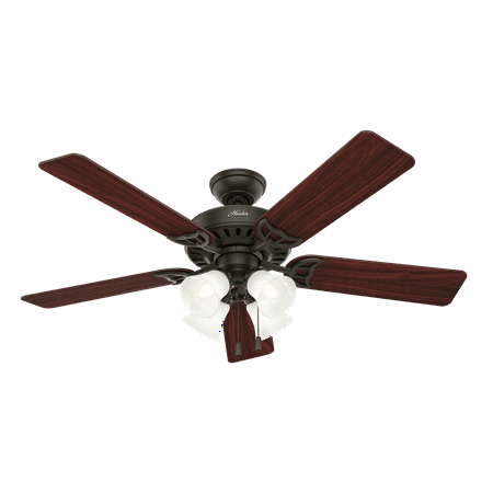 Hunter 52 Studio Series New Bronze Ceiling Fan With Light Kit And