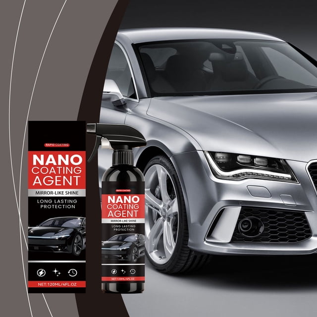 Nanorecubrimiento en aerosol para automóviles | Sellador cerámico de 120 ml para coches y motos | Protección duradera de la pintura y repelente al agua | Fácil aplicación con pulverizador