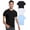 Black/White/Ice Blue, variant on Mens Bamboo Viscose T Shirt Ultra Soft Plain Tshirts for Men Cooling Crew Neck Casual Basic Tee Shirt Undershirt