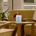 thumbnail image 6 of BESTOYARD Plastic Small Trash Can with Swing Lid for Desktop Organization in Grey, 6 of 7