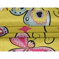 thumbnail image 5 of oneOone Velvet Yellow Fabric Butterflies Craft Projects Decor Fabric Printed By The Yard 58 Inch Wide-QJ, 5 of 5