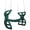 Green, variant on Swing Set Stuff Inc. Glider with Rope (Red)